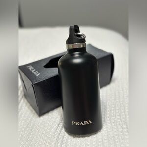 New Prada Stainless steel insulated water bottle 350 ml Black